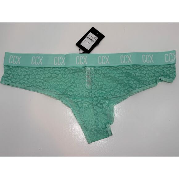 City Chic / CCX Aqua Lace Hipster - Aqua Lace Hipster Panty / Underwear SIZE 16 - Picture 6 of 7